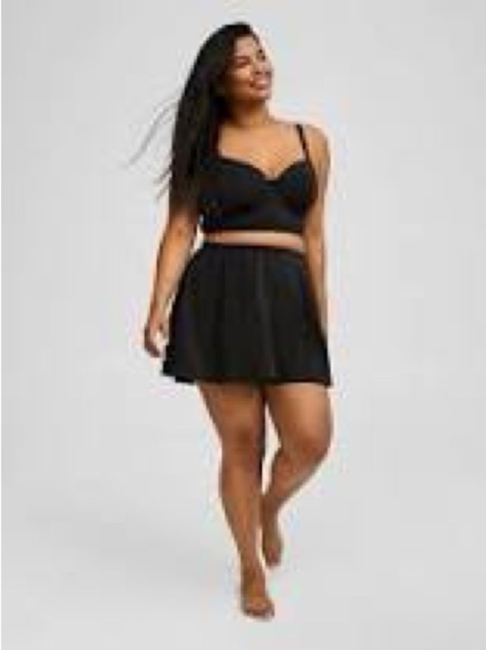 torrid Black swim skirt